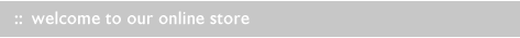 Welcome to our online store